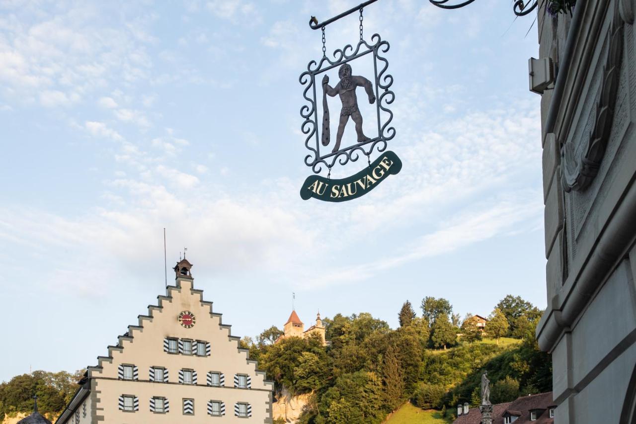 Hotel Restaurant Au Sauvage Fribourg Exteriör bild